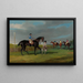 Preparation for Departure at the Doncaster Gold Cup - John Frederick Herring the Elder — framed artwork on a wall