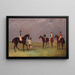 The Doncaster Cup of 1825 with Mr Whittaker's Lottery, Mr Craven's Longwaist, Mr Lambton's Cedric, and Mr Farquaharson's Figaro - John Frederick Herring the Elder — framed artwork on a wall