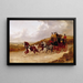 The Royal Mail Coach from Edinburgh and London - John Frederick Herring the Elder — framed artwork on a wall