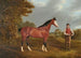 The racehorse Whiteface with groom J Gilham - John Frederick Herring the Elder — artwork view