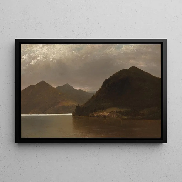 Lac George - John Frederick Kensett — cuadro enmarcado en la pared