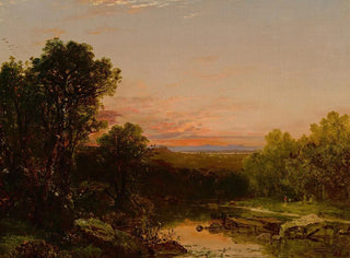 John Frederick Kensett - Sunset Over The Catskills.webp