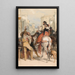 Escena callejera en Granada en el día de la corrida - John Frederick Lewis — cuadro enmarcado en la pared
