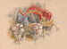 a Turkish araba pulled by two white oxen in Constantinople - John Frederick Lewis — artwork view