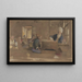 Escuela árabe - John Frederick Lewis — cuadro enmarcado en la pared