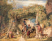 Figuras y animales en una viña - John Frederick Lewis — vista de la obra