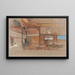 Interior of an Eastern House - John Frederick Lewis — framed artwork on a wall