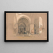 Interior painting of the Great Mosque Ulucami Bursa Turkey - John Frederick Lewis — framed artwork on a wall