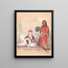 Iskander Bey y su sirviente - John Frederick Lewis — cuadro enmarcado en la pared