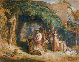 John Frederick Lewis - Peasants Of The Italian Tyrol At Their Devotions.webp