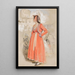 Study of a Young Neapolitan Woman in Rome - John Frederick Lewis — framed artwork on a wall