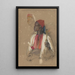 Study for the pipe bearer - John Frederick Lewis — framed artwork on a wall