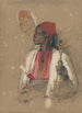 Study for the pipe bearer - John Frederick Lewis — artwork view