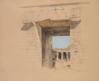 John Frederick Lewis - The Temple of Edfu The Door of the Pylon.webp