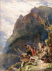 Tyrolean Hunters Painting - John Frederick Lewis — artwork view