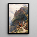 Tyrolean Hunters Painting - John Frederick Lewis — framed artwork on a wall