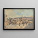 Vista de la vieja ciudad de Jerusalén - John Fullylove — cuadro enmarcado en la pared