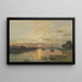 River Scene Painting - John Gendall — framed artwork on a wall