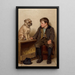 A Conversation - John George Brown — framed artwork on a wall