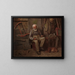 Constructor de barcos - John George Brown — cuadro enmarcado en la pared