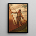 Hisser la voile - John George Brown — cuadro enmarcado en la pared