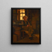 A la sombra - John George Brown — cuadro enmarcado en la pared