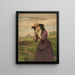 Maud Muller - John George Brown — cuadro enmarcado en la pared