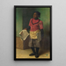 Les journaux du matin - John George Brown — framed artwork on a wall