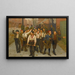 Nuestra banda - John George Brown — cuadro enmarcado en la pared