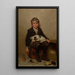 The Shoe Shiner - John George Brown — framed artwork on a wall