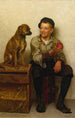 Taquiner le chiot - John George Brown — vista de la obra