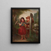 The Bouquet - John George Brown — framed artwork on a wall