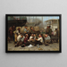 The Lunch of the Dockers - John George Brown — framed artwork on a wall