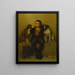 Los rivales - John George Brown — cuadro enmarcado en la pared