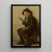 El joven artista - John George Brown — cuadro enmarcado en la pared