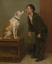 Qui aimes-tu - John George Brown — artwork view