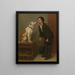 Qui aimes-tu - John George Brown — framed artwork on a wall
