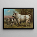 Bétail de Chillingham - John George Wood — framed artwork on a wall