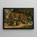 Leopardo - John George Wood — cuadro enmarcado en la pared