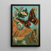 Ver a seda y mariposas - John George Wood — cuadro enmarcado en la pared