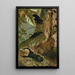 Lucane et longicorne - John George Wood — framed artwork on a wall