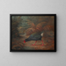 Un moho takahe Notornis mantelli - John Gerrard Keulemans — framed artwork on a wall