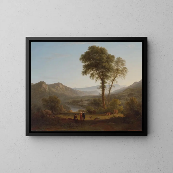 En Matlock, se levanta la niebla - John Glover — cuadro enmarcado en la pared