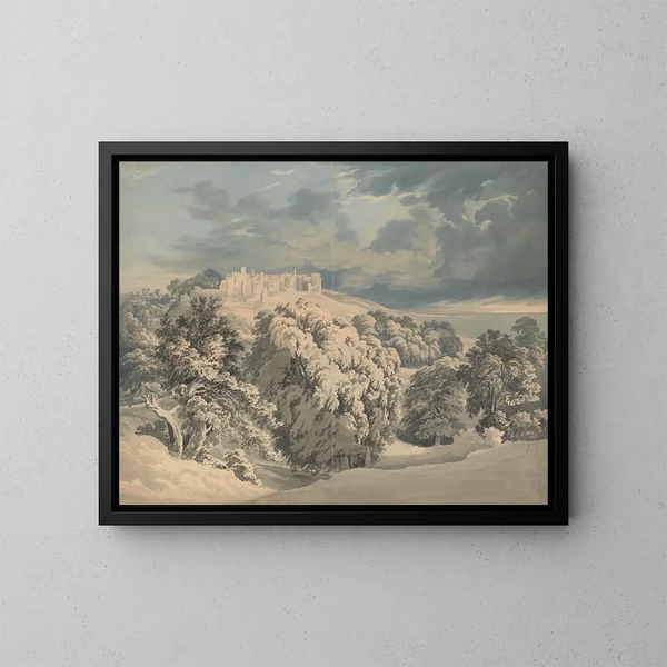 Château de Saint-Donat, Glamorganshire - John Glover — cuadro enmarcado en la pared