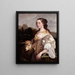 La Dama y la Pastora - John Greenhill — cuadro enmarcado en la pared