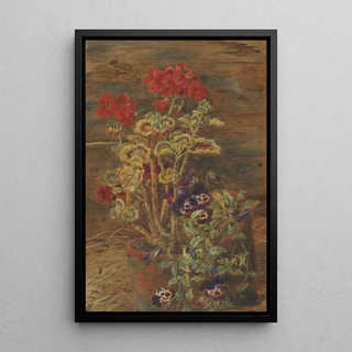 John Henry Hipsley - Geraniums and pansies.webp