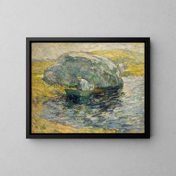 A Summer Day - John Henry Twachtman — framed artwork on a wall