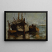 Bateaux dans le port - John Henry Twachtman — cuadro enmarcado en la pared