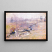 Fin del invierno - John Henry Twachtman — cuadro enmarcado en la pared