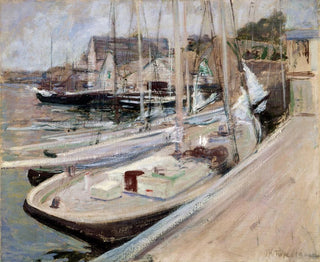 John Henry Twachtman - Fishing Boats at Gloucester.webp